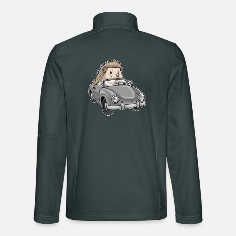 Voiture hérisson Veste en tissu softshell Unisexe