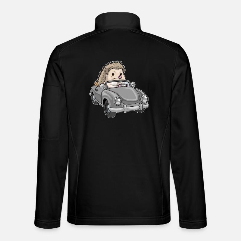 Voiture hérisson - Veste en tissu softshell Unisexe - noir