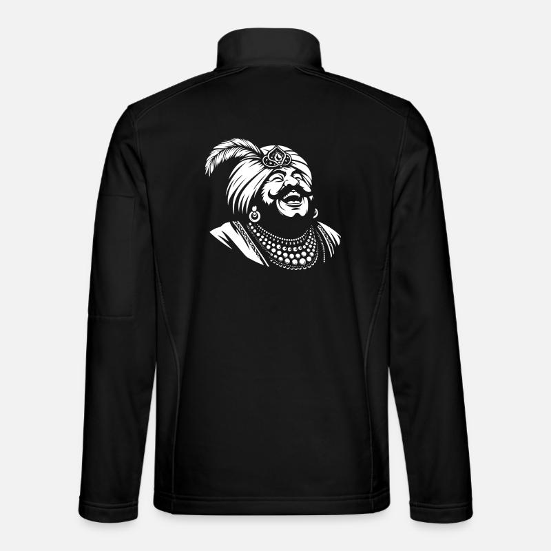 Laughing Ali Baba Design - Unisex Softshell Jacket - black