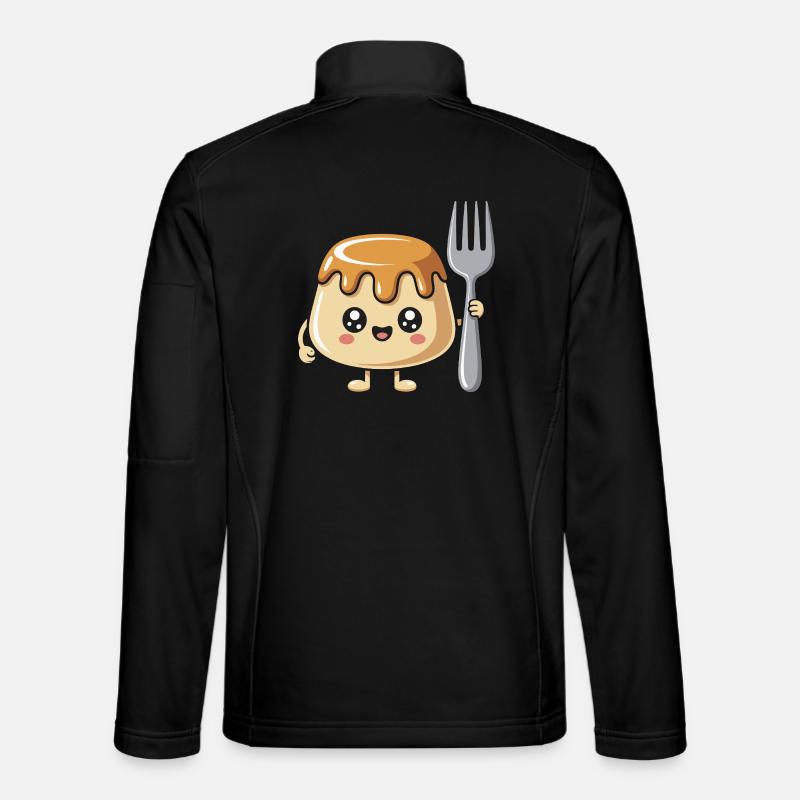 Pudding Mit Gabel - Unisex Softshelljacke - Schwarz