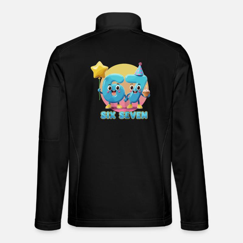 Six Seven 6-7 67 Lustig Niedlich Geschenk Unisex Softshelljacke