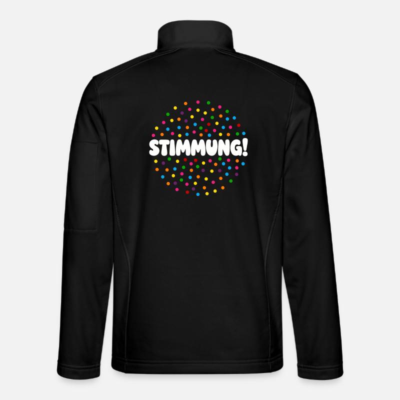 Konfetti Stimmung Karneval Fasching Silvester lust - Unisex Softshelljacke - Schwarz