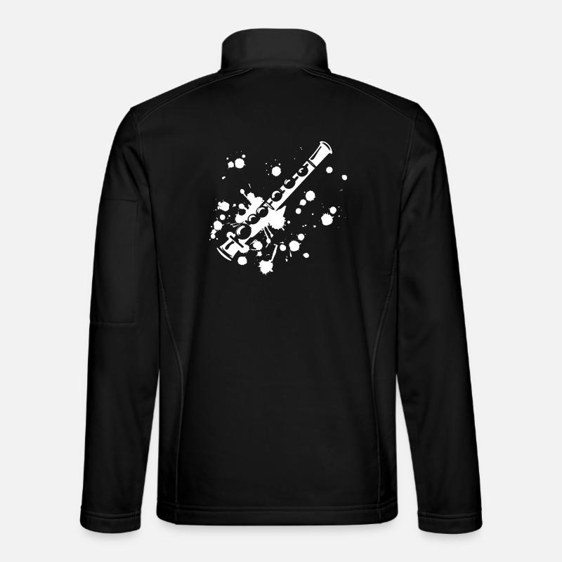Flute Street Art - Unisex Softshell Jacket - black