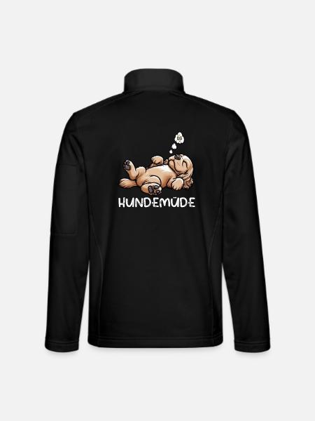 Hundemüde Cocker Spaniel Cockerhund Cockerbesitzer - Unisex Softshelljacke - Schwarz