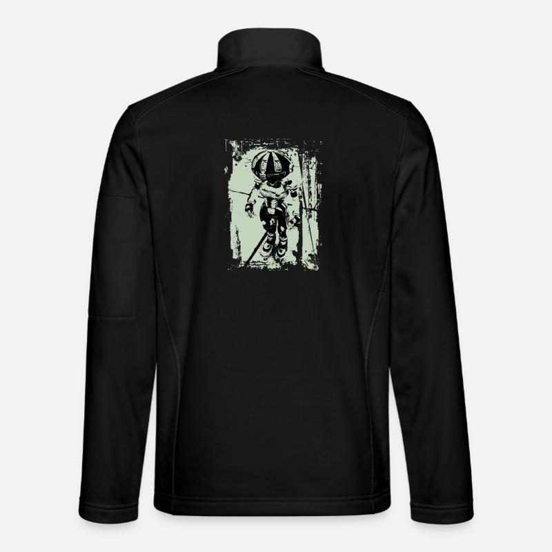 robo metall green - Unisex Softshelljacke - Schwarz