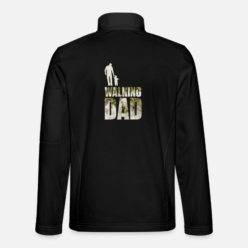 The walking dad - Unisex Softshell Jacket - black