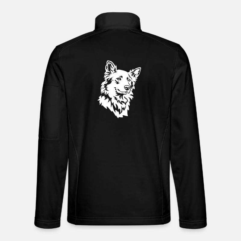 Harzer Fuchs Kopf "Black Edition" - Unisex Softshelljacke - Schwarz