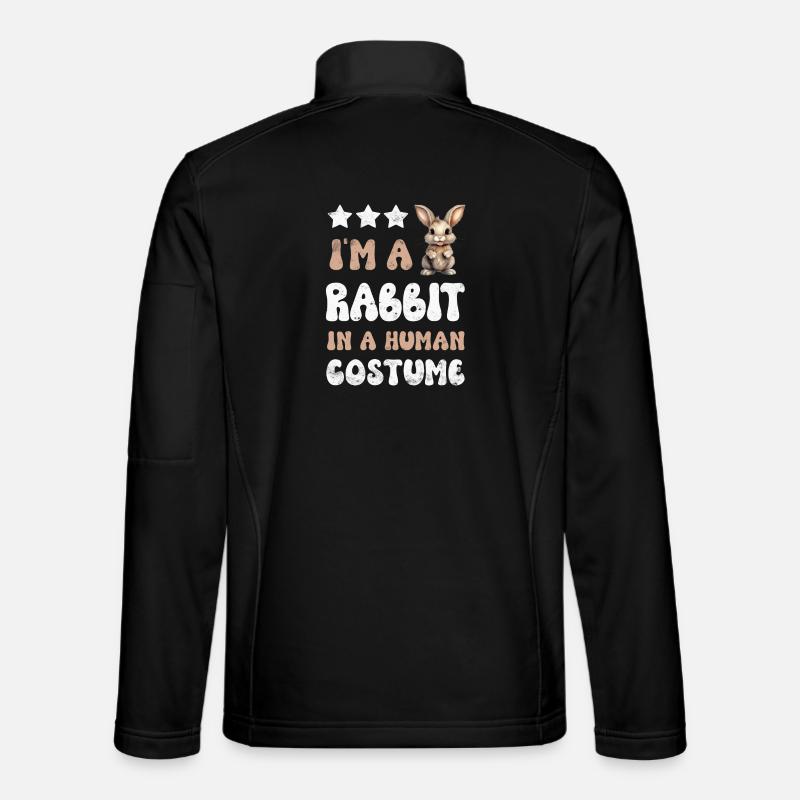Hase Kaninchen - Unisex Softshelljacke - Schwarz