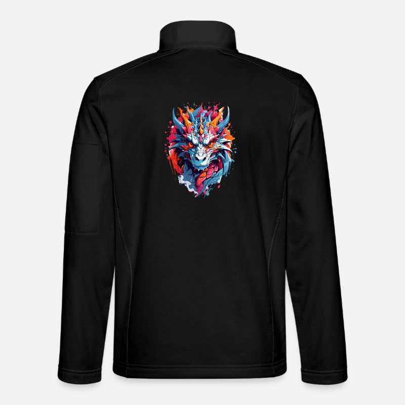 Coole Drache - Unisex Softshelljacke - Schwarz