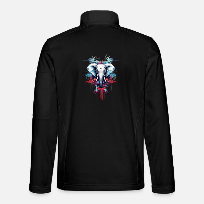 Designer Style Elefant Unisex Softshelljacke