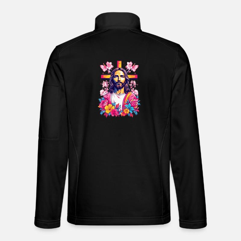 Jesus Christus - Unisex Softshelljacke - Schwarz