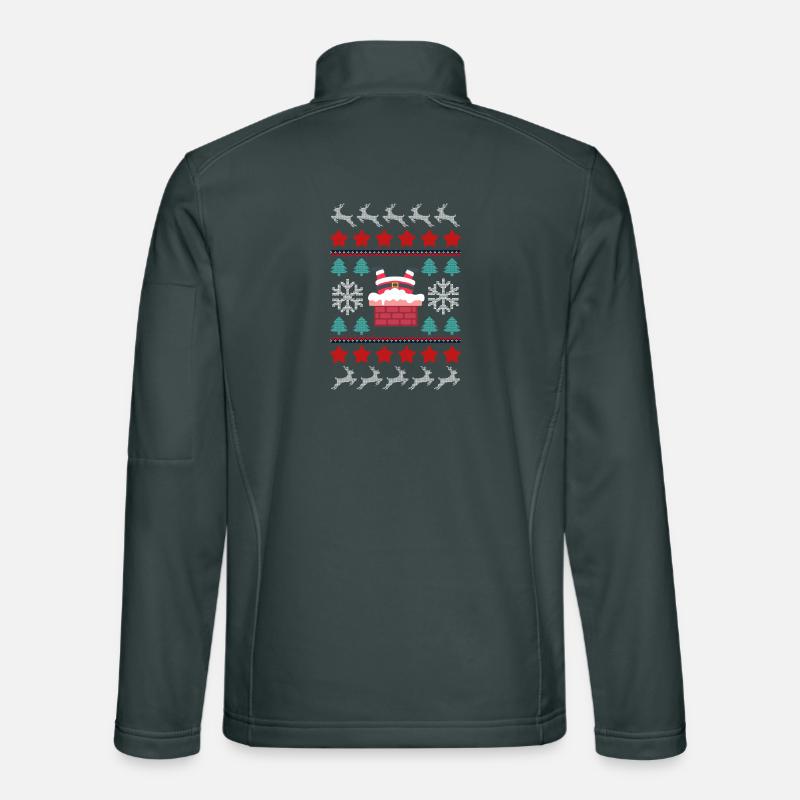Santa's Upside Down in the Chimney Unisex Softshell Jacket