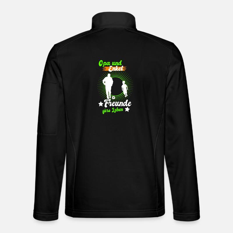 Opa und Enkel Freunde - Unisex Softshelljacke - Schwarz