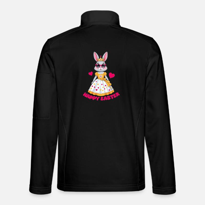 Osterhase Königin - Unisex Softshelljacke - Schwarz