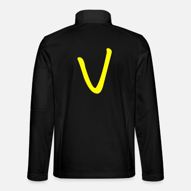 Buchstabe V Unisex Softshelljacke
