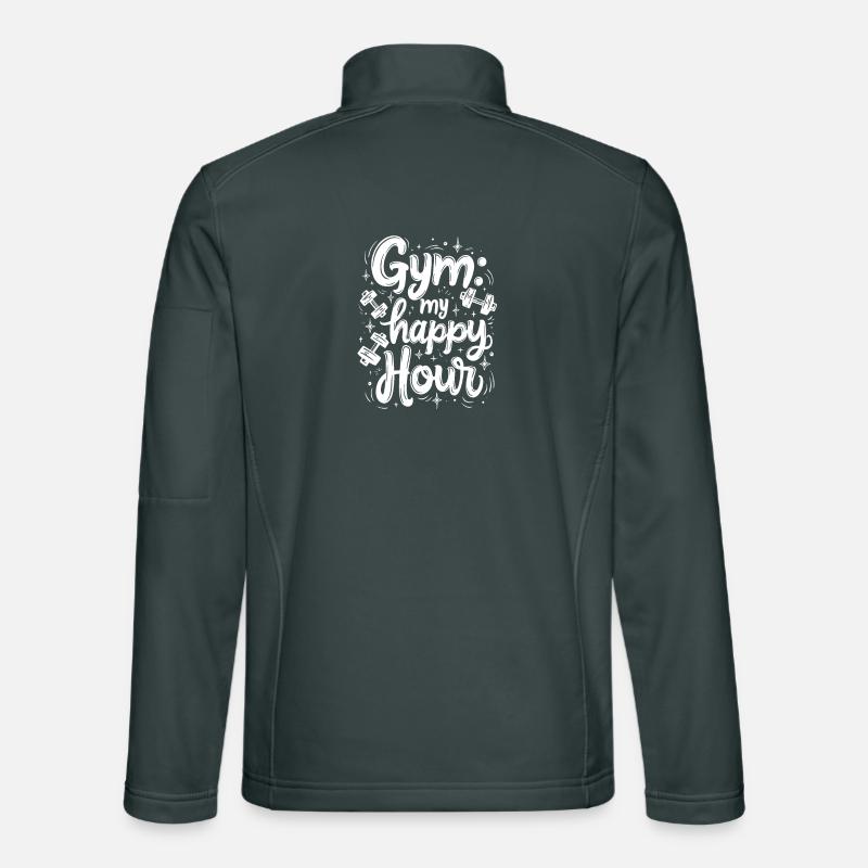 Gym: my happy hour Unisex Softshell Jacket