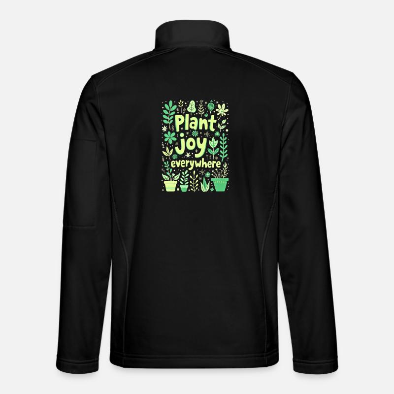 PLANTEZ DE LA JOIE PARTOUT Veste en tissu softshell Unisexe