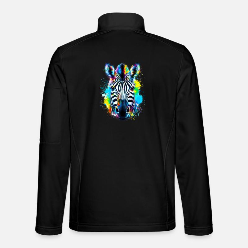 Zebra - Unisex Softshell Jacket - black