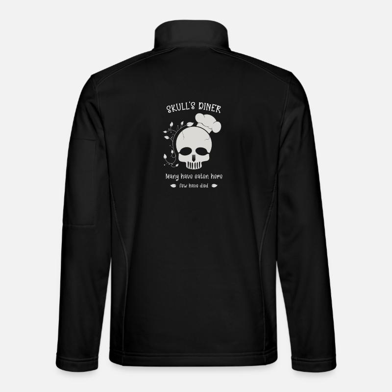 Dîner du crâne - Veste en tissu softshell Unisexe - noir