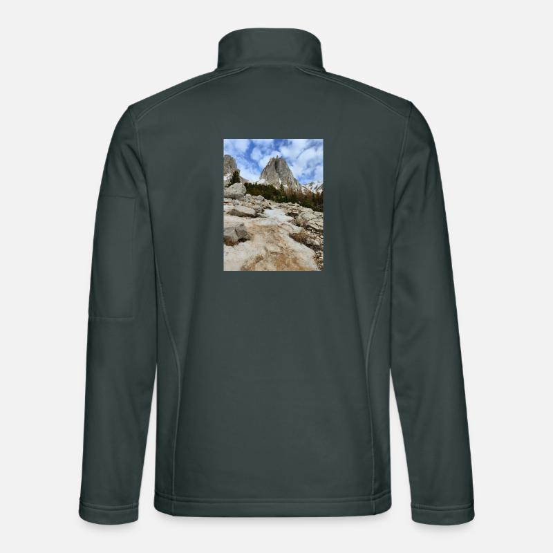 Montagnes enneigées Veste en tissu softshell Unisexe