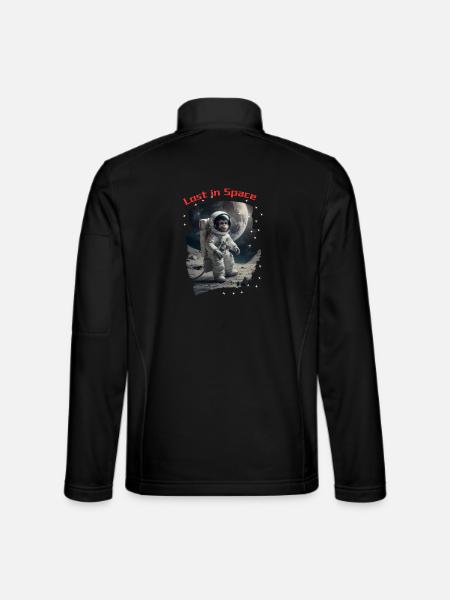 Lost in Space - Monkey as Astronaut - Unisex Softshell Jacket - black
