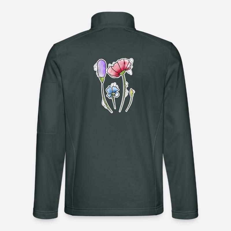 Blumen Unisex Softshelljacke