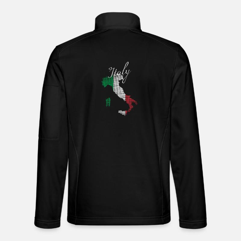 Italienische Silhouette mit Script - Unisex Softshelljacke - Schwarz