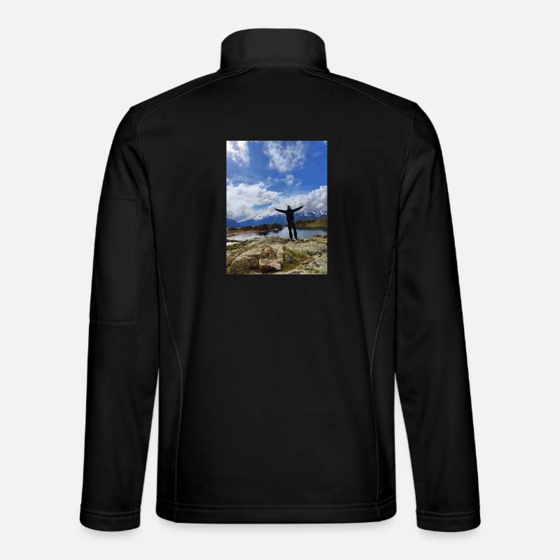 Triumphgipfel an der Spitze - Unisex Softshelljacke - Schwarz