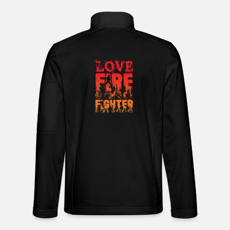 L'amour combat le feu Veste en tissu softshell Unisexe