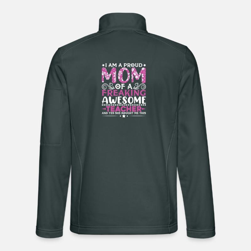 Proud Teachers Message Unisex Softshell Jacket