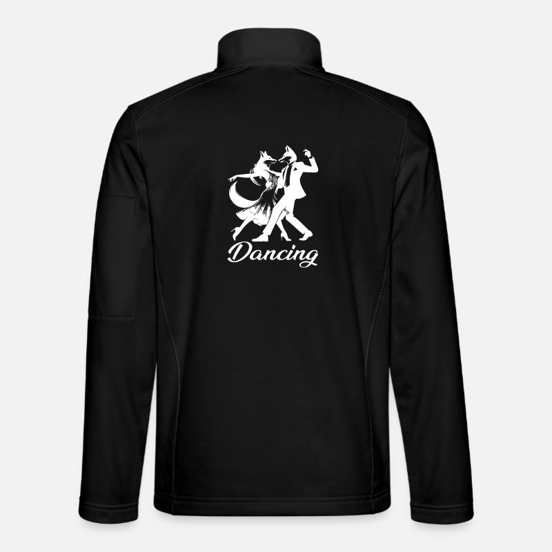 Tango Foxes Design – Danse - Veste en tissu softshell Unisexe - noir