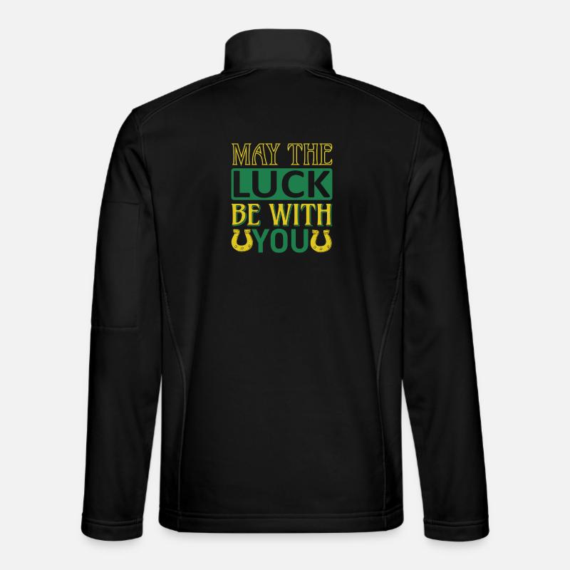 May luck be with you - Unisex Softshelljacke - Schwarz