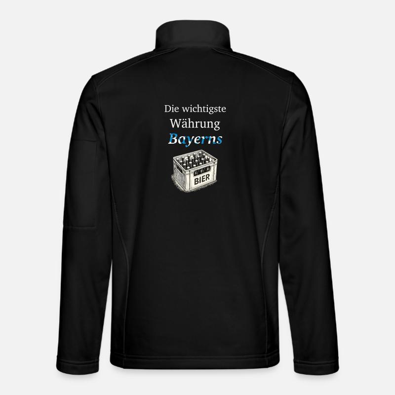 Die wichtigste Währung Bayerns - Unisex Softshelljacke - Schwarz