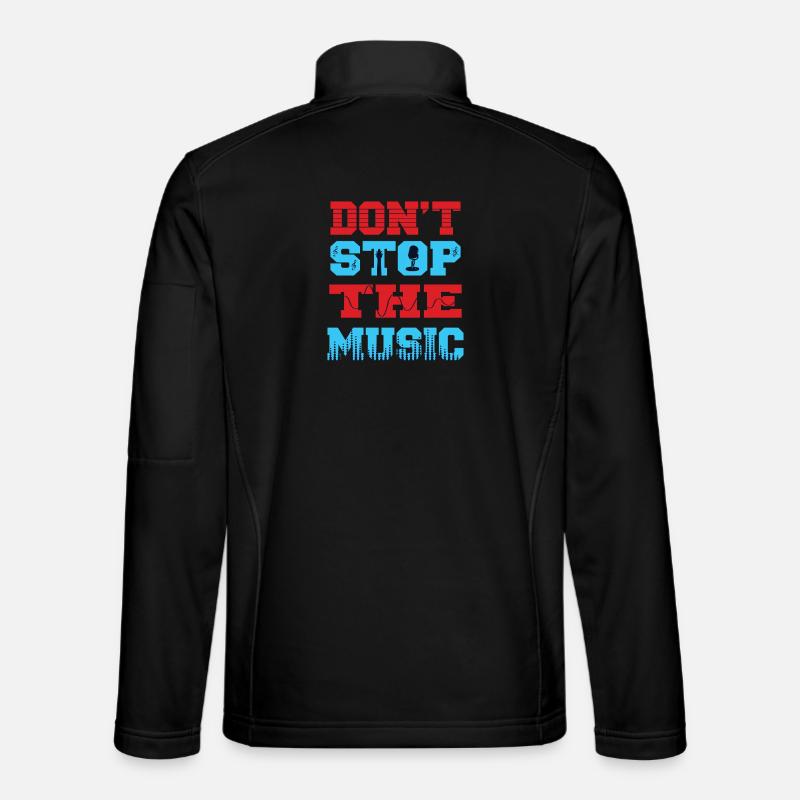 Don ́t stop the music - Unisex Softshell Jacket - black