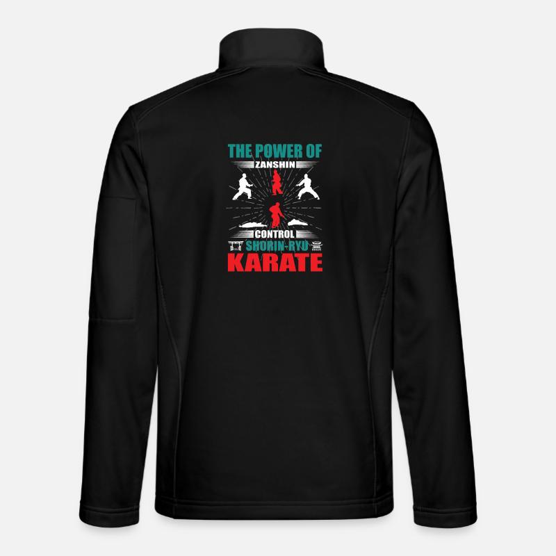 Shorin-Ryu Karaté Zanshin Design - Veste en tissu softshell Unisexe - noir