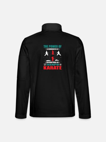 Kenpo Karate Zanshin Design - Unisex Softshell Jacket - black
