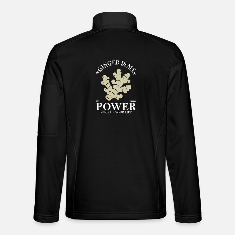 Ginger Is My Power Design - Unisex Softshell Jacket - black