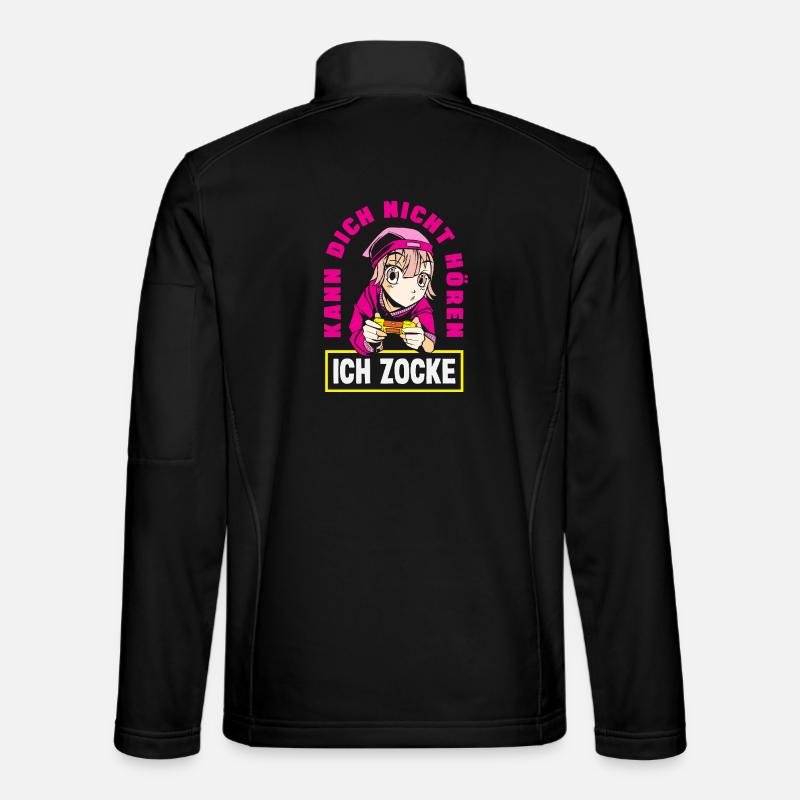 Can't hear you – I'm gambling - Unisex Softshell Jacket - black