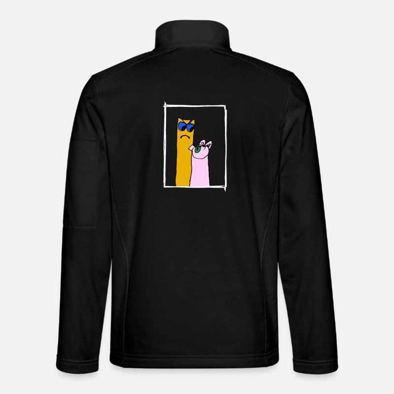 Cochon vs Frise française - Veste en tissu softshell Unisexe - noir