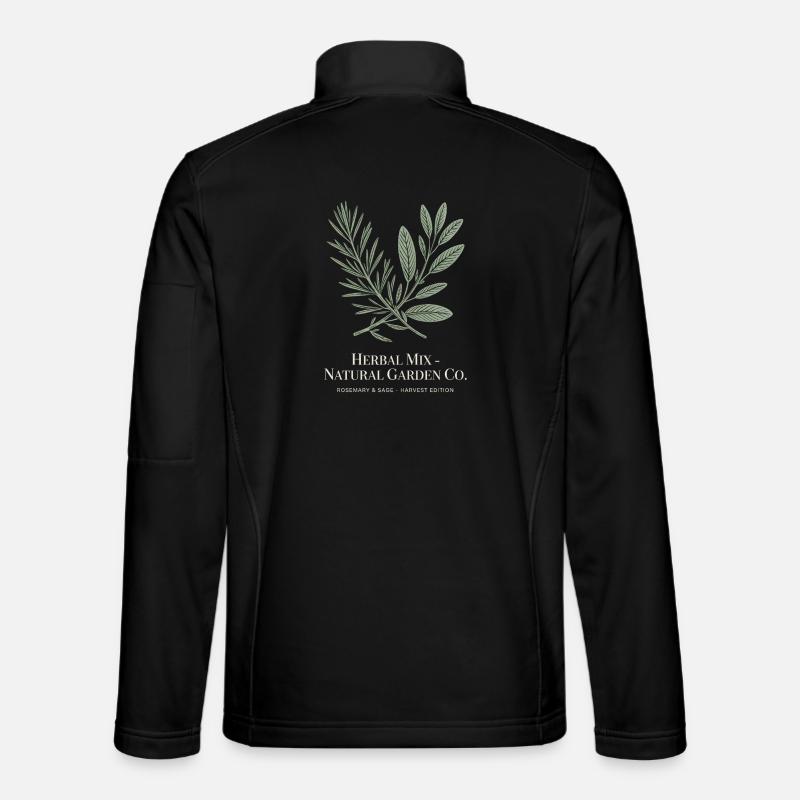 Herbal Mix – Rosmarin & Salbei - Unisex Softshelljacke - Schwarz