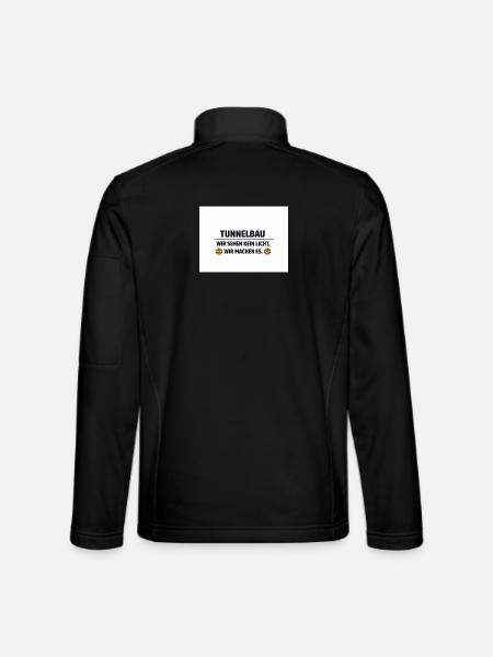 Tunnelling Lichtmacher - Unisex Softshell Jacket - black