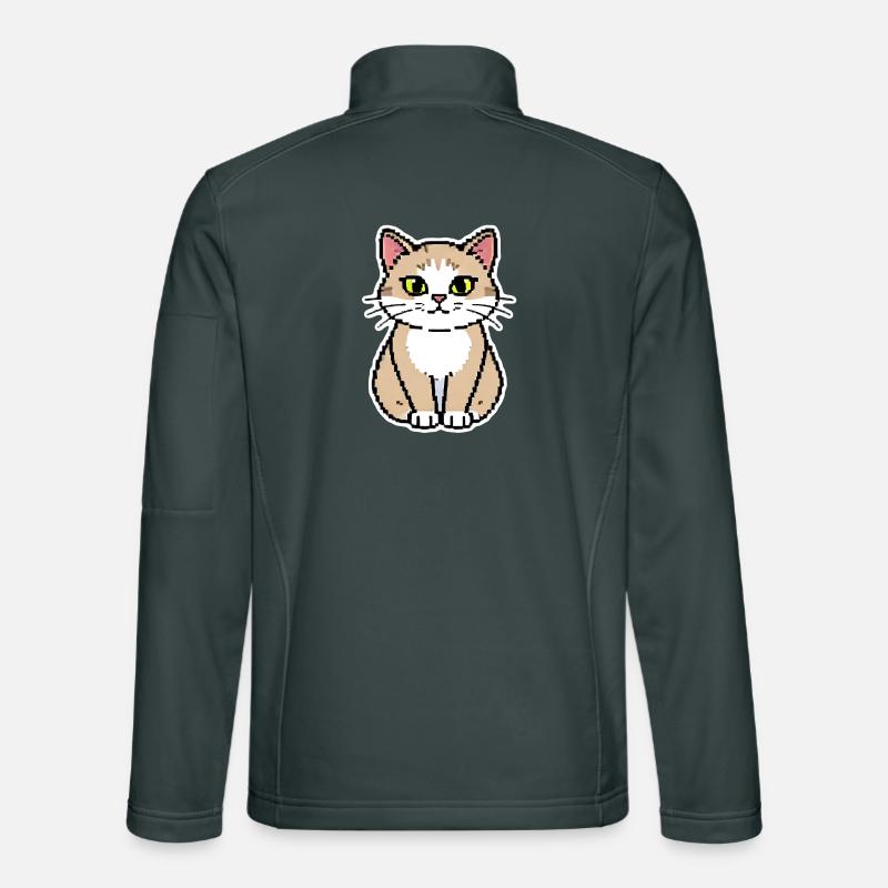 Art pixel chat Veste en tissu softshell Unisexe