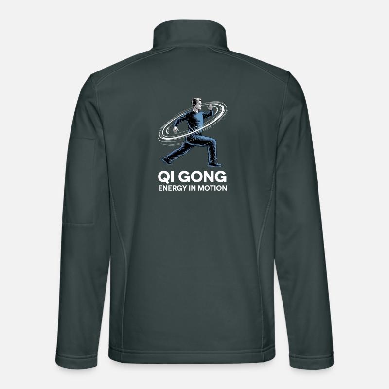 Qigong Tai Chi Veste en tissu softshell Unisexe