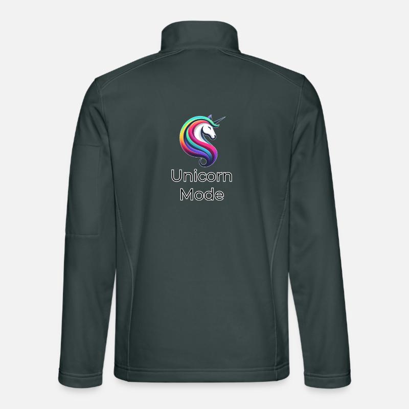 Unicorn Mode Farbexplosion Unisex Softshelljacke