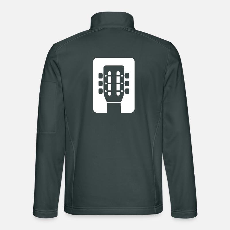 Guitar Emblem Unisex Softshell Jacket