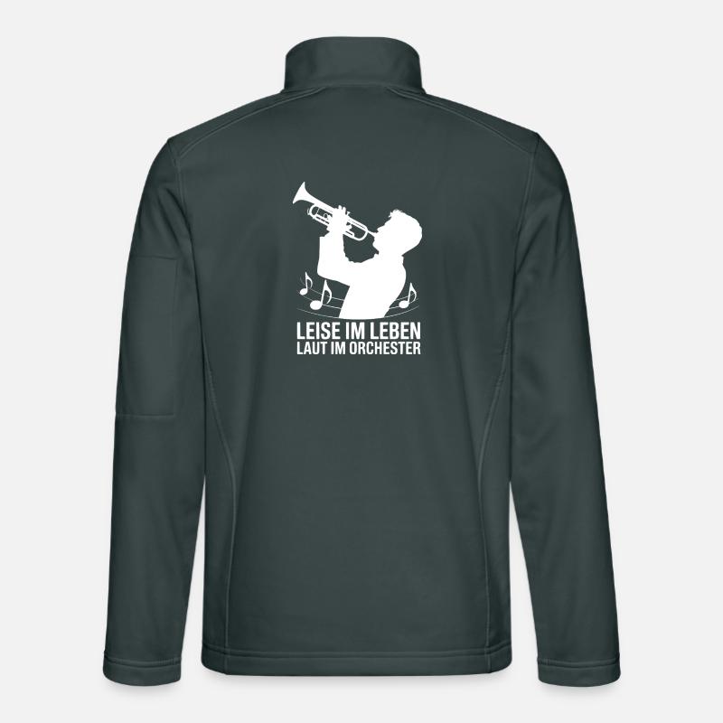 Trompete - Leise im Leben Laut im Orchester Unisex Softshelljacke
