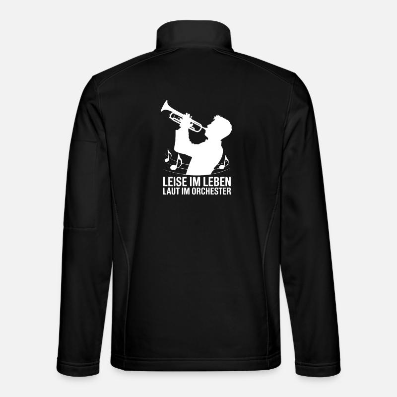 Trompette - Silence dans la vie Bruyant dans l’orchestre Veste en tissu softshell Unisexe