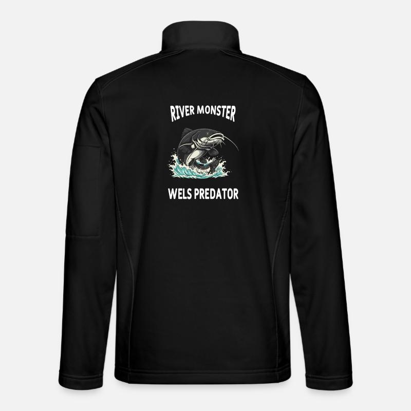 Fishing River Catfish Unisex Softshell Jacket