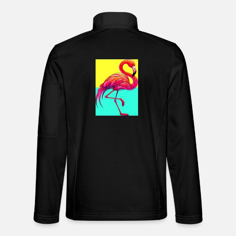 flamingo - Unisex Softshell Jacket - black