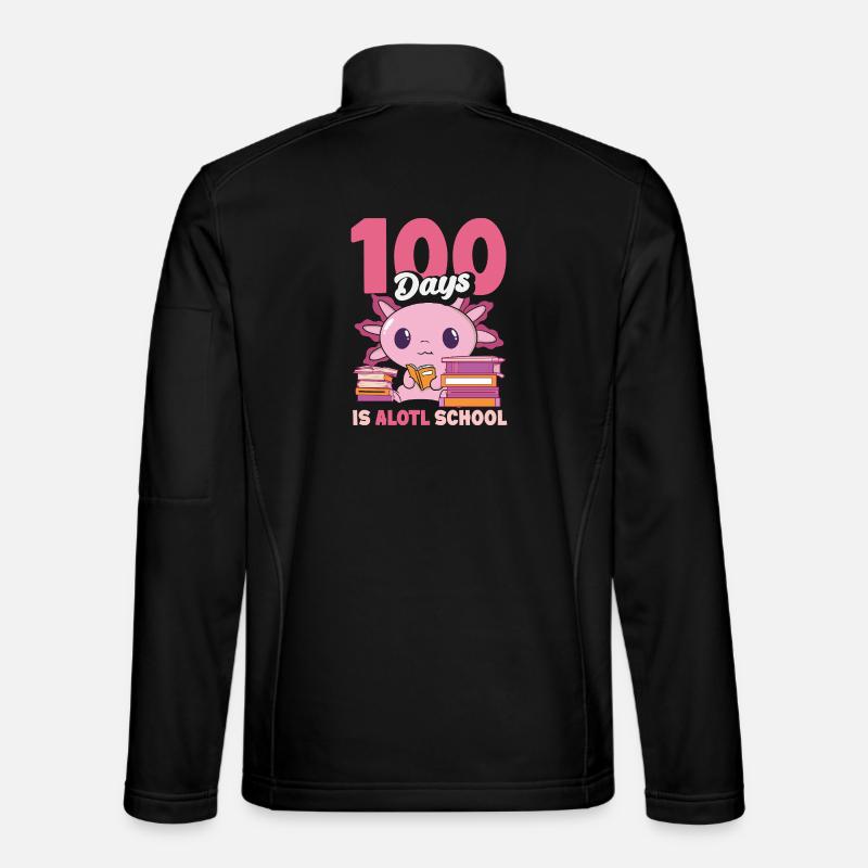 Cute Axolotl Kawaii Axolotl Lover - Unisex Softshell Jacket - black